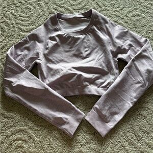 Pink Gymshark Cropped Longsleeve